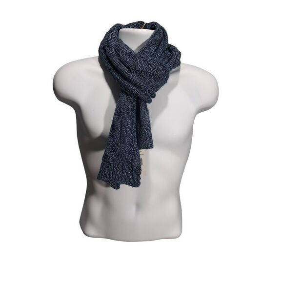 Men's Chaps knitted blue scarf - Picture 1 of 4